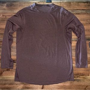 Mens M, Lululemon License to Train Brown LS, MSRP $88